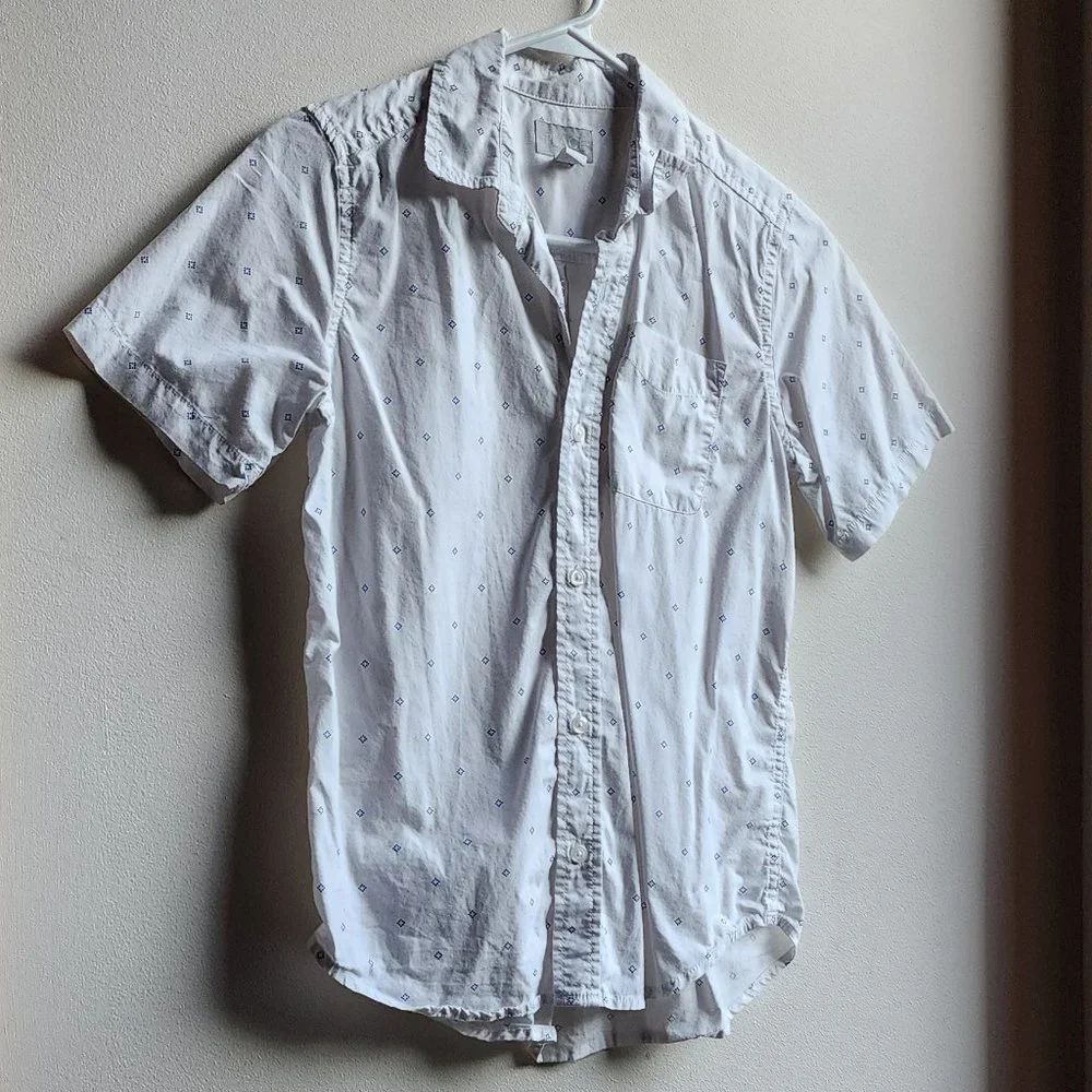 Children's Place White Button Down Shirt Size 10/12